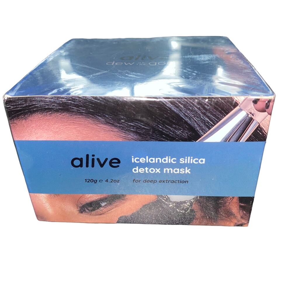Dew Of The Gods - Alive Icelandic Silica Detox Mask 4.2oz/120g NIB & Sealed